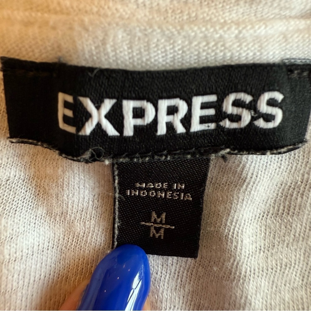 Express White Ruffle Sleeve Tank Top - Picture 5 of 6